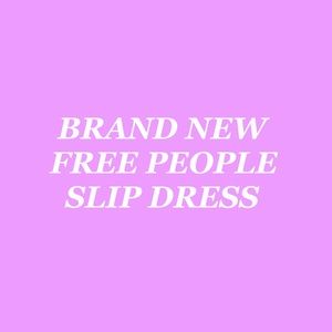 Brand new free people black slip dress